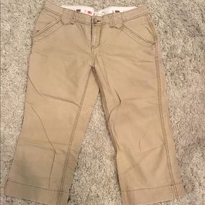 Maurices khaki capris